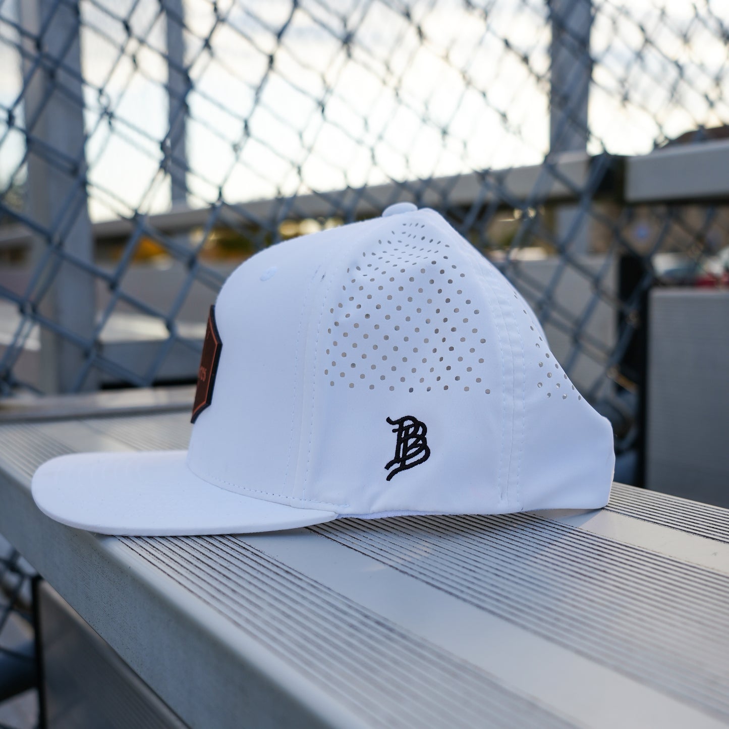 White Bash Performance Flat Hat